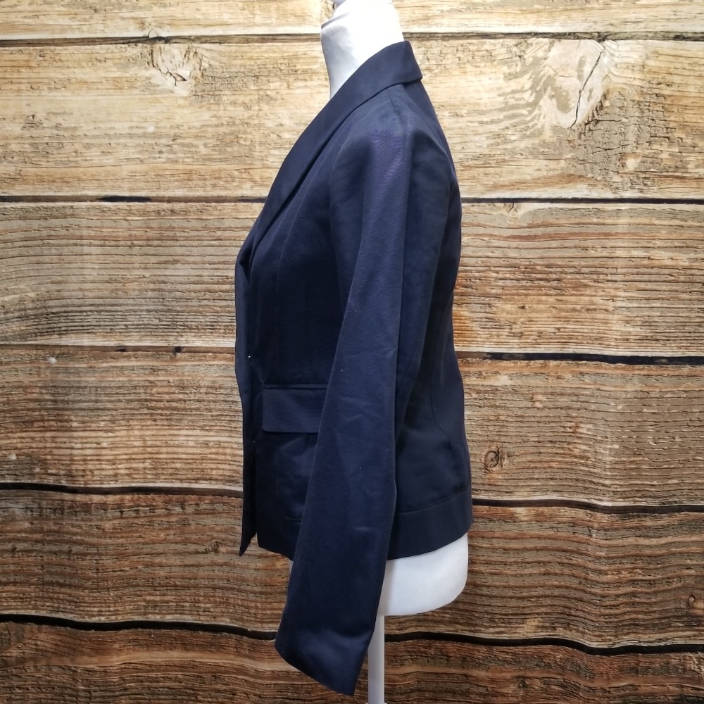 10 Crosby Derek Lam Navy Blazer Gold Button Size 6 - Picture 7 of 8